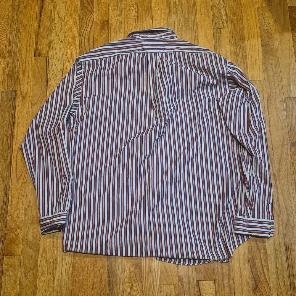 Polo Ralph Lauren Striped Polo Shirt Classic Fit Mens Size XL Red White Blue